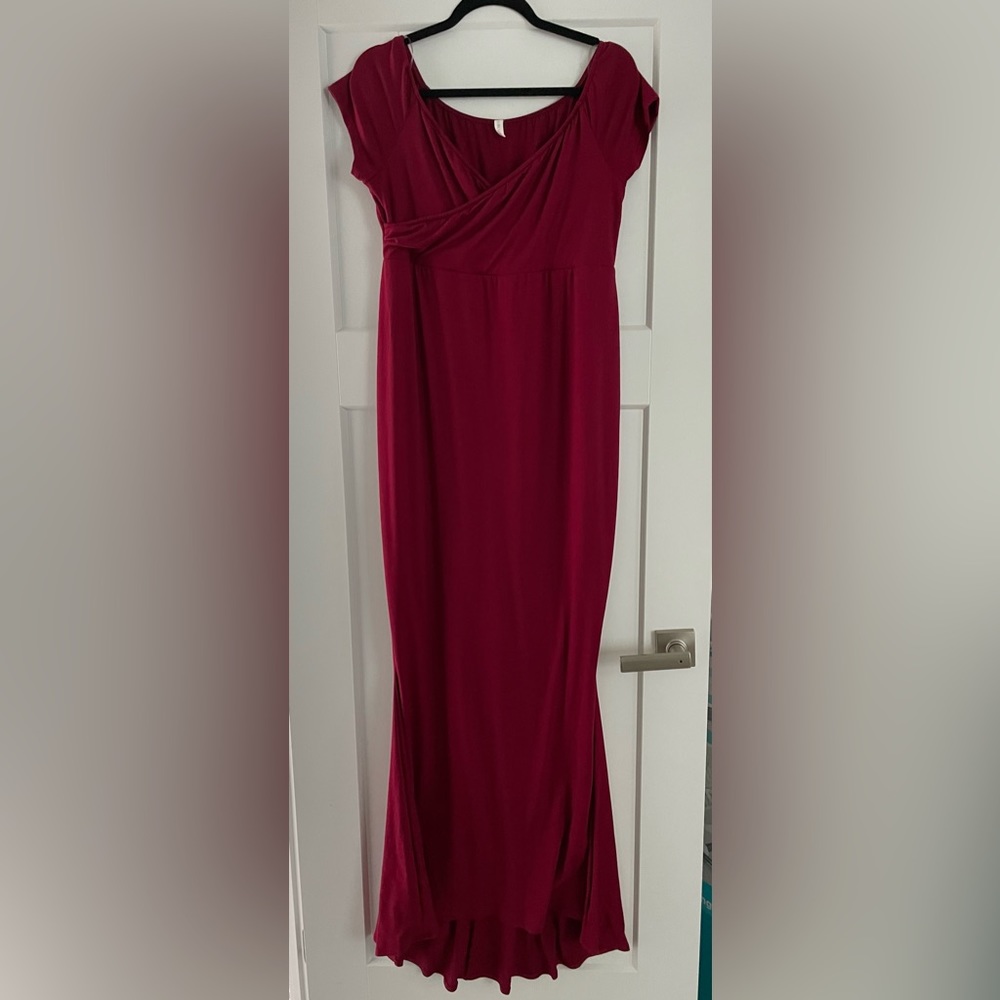 Pinkblush Deep Red Maxi Dress